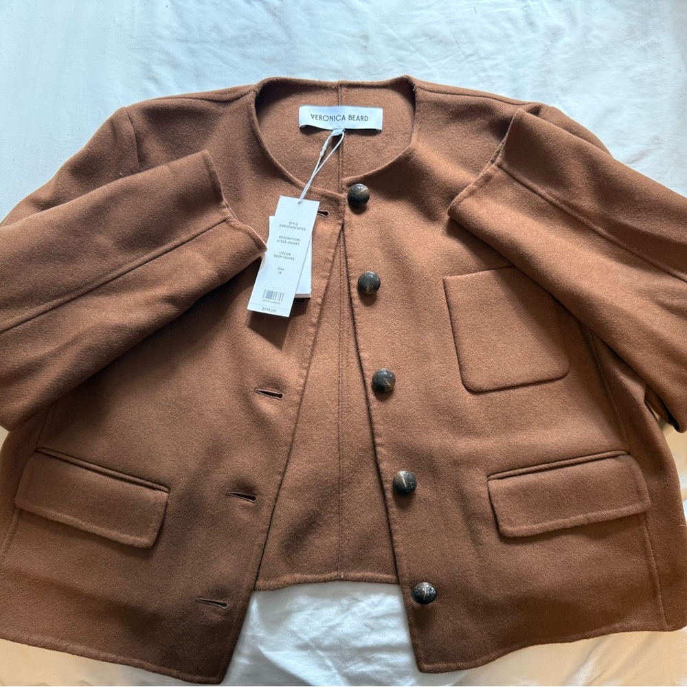 Veronica Beard Lyssa Collarless Jacket NWT